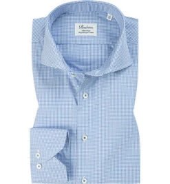 Stenströms Hemd, Fitted Body, Twill, Blau-weiß Kariert