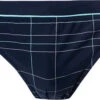 Jockey Badeslip, Mikrofaser, Blau Kariert -Maenner Mode Haus  311893 norm