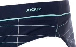 Jockey Badeslip, Mikrofaser, Blau Kariert -Maenner Mode Haus  311893 norm2