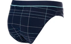 Jockey Badeslip, Mikrofaser, Blau Kariert -Maenner Mode Haus  311893 norm3