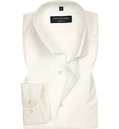 Hemd, Modern Fit, Popeline, Extra Langer Arm, Wollweiß 3 Hemd, Modern Fit, Popeline, Extra Langer Arm, Wollweiß