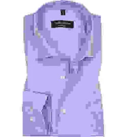 Hemd, Modern Fit, Baumwolle, Extra Langer Arm, Hellblau Meliert -Maenner Mode Haus  312876 norm 1