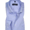 Hemd, Modern Fit, Baumwolle, Extra Langer Arm, Hellblau Meliert -Maenner Mode Haus  312876 norm