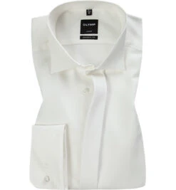 OLYMP Smokinghemd, Modern Fit, Baumwolle, Offwhite