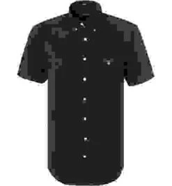 Gant Kurzarmhemd, Regular Fit, Popeline, Nachtblau -Maenner Mode Haus  313717 norm 1