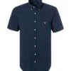 Gant Kurzarmhemd, Regular Fit, Popeline, Nachtblau