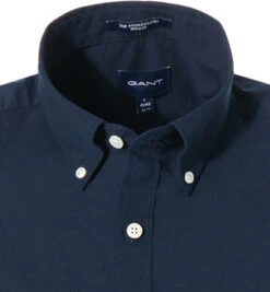 Gant Kurzarmhemd, Regular Fit, Popeline, Nachtblau -Maenner Mode Haus  313717 norm2