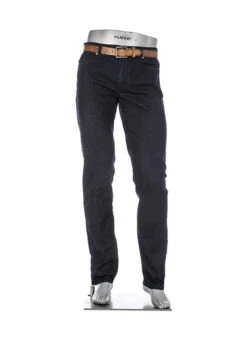 Alberto Jeans Pipe, Regular Fit, Baumwoll-Stretch 8oz, Dunkelblau -Maenner Mode Haus  314408 norm2
