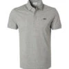 Lacoste Polo-Shirt, Regular Fit, Baumwoll-Piqué, Grau Meliert -Maenner Mode Haus  315434 norm