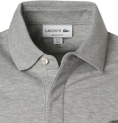 Lacoste Polo-Shirt, Regular Fit, Baumwoll-Piqué, Grau Meliert 5 Lacoste Polo-Shirt, Regular Fit, Baumwoll-Piqué, Grau Meliert – Bild 3