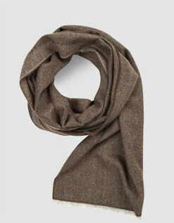 Eagle Schal, Reines Kaschmir, Braun Meliert
