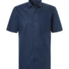 Kurzarmhemd, Modern Fit, Baumwolle, Navy -Maenner Mode Haus  317791 norm