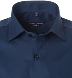 Kurzarmhemd, Modern Fit, Baumwolle, Navy 7 Kurzarmhemd, Modern Fit, Baumwolle, Navy -Maenner Mode Haus 317791 norm2