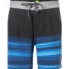 Quiksilver Boardshorts, Mikrofaser, Schwarz-blau -Maenner Mode Haus  322692 norm