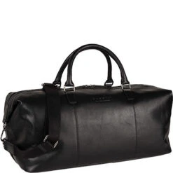 Bugatti Weekender, Leder, Schwarz