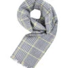Codello Schal, Wolle, Grau-gelb Kariert -Maenner Mode Haus  326626 norm