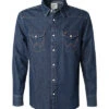 Wrangler Jeanshemd, Regular Fit, Baumwolle, Dunkelblau -Maenner Mode Haus  327035 norm