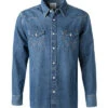 Wrangler Jeanshemd, Regular Fit, Baumwolle, Mittelblau 1 Wrangler Jeanshemd, Regular Fit, Baumwolle, Mittelblau -Maenner Mode Haus 327036 norm