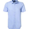 Venti Kurzarmhemd, Body Fit, Baumwolle, Hellblau -Maenner Mode Haus  333455 norm