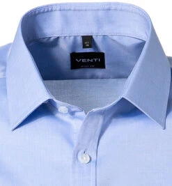 Venti Kurzarmhemd, Body Fit, Baumwolle, Hellblau -Maenner Mode Haus  333455 norm2