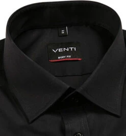Venti Hemd, Body Fit, Baumwolle, Extra Langer Arm, Schwarz -Maenner Mode Haus  333478 norm2