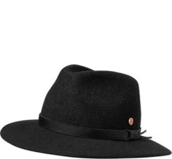 Hut, Wolle, Anthrazit Meliert