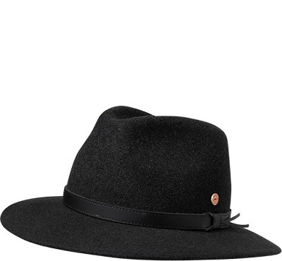 Hut, Wolle, Anthrazit Meliert 3 Hut, Wolle, Anthrazit Meliert