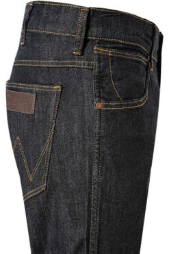 Wrangler Jeans Larston, Slim Fit, Baumwoll-Stretch, Nachtblau 9 Wrangler Jeans Larston, Slim Fit, Baumwoll-Stretch, Nachtblau -Maenner Mode Haus 336381 norm3