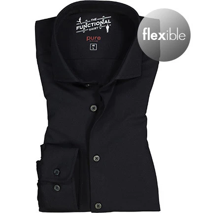 Pure Hemd, Funktionsmaterial, Schwarz 3 Pure Hemd, Funktionsmaterial, Schwarz