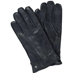 Roeckl Handschuhe, Haarschafleder Wolle Gefüttert, Marine