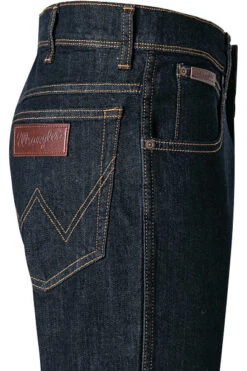 Wrangler Jeans Texas, Slim Fit, Baumwoll-Stretch, Nachtblau -Maenner Mode Haus  339763 norm3