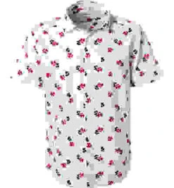 Seidensticker Kurzarmhemd, Regular Fit, Popeline, Weiß-rot Gemustert -Maenner Mode Haus  342644 norm 1