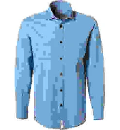Jeanshemd, Perfect Fit, Baumwolle, Hellblau -Maenner Mode Haus  342754 norm 1