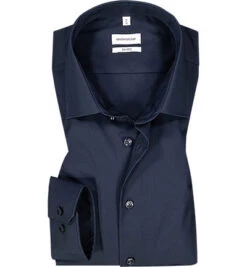 Seidensticker Hemd, Shaped Fit, Popeline, Nachtblau