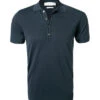 Polo-Shirt, Baumwoll-Strick, Marineblau