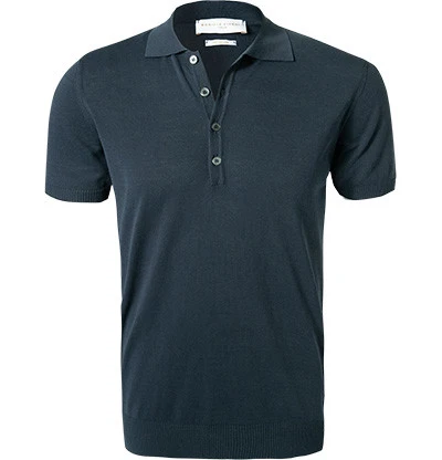 Polo-Shirt, Baumwoll-Strick, Marineblau 3 Polo-Shirt, Baumwoll-Strick, Marineblau