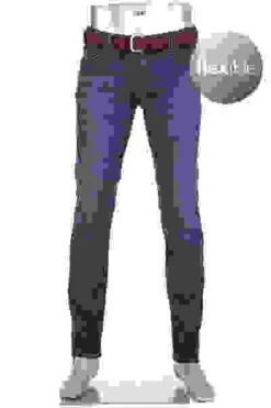 Alberto Jeans Pipe, Regular Fit, Baumwolle T400® 9oz, Dunkelblau -Maenner Mode Haus  345313 norm 1