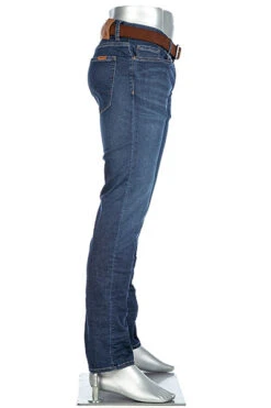 Alberto Jeans Pipe, Regular Fit, Baumwolle T400® 9oz, Dunkelblau -Maenner Mode Haus  345313 norm2