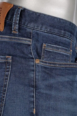 Alberto Jeans Pipe, Regular Fit, Baumwolle T400® 9oz, Dunkelblau -Maenner Mode Haus  345313 norm5