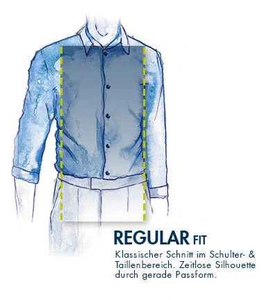 OLYMP Hemd, Modern Fit, Popeline, Extra Langer Arm, Marineblau Gemustert 5 OLYMP Hemd, Modern Fit, Popeline, Extra Langer Arm, Marineblau Gemustert – Bild 3