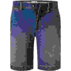 Bugatti Jeansshorts, Baumwoll-Stretch, Jeansblau Gemustert -Maenner Mode Haus  348619 norm 1