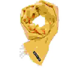 Schal, Reines Kaschmir, Gelb Gemustert -Maenner Mode Haus  349408 norm 1