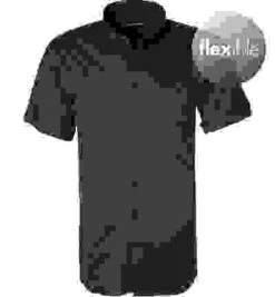 Kurzarmhemd, Tailored Fit, Jersey, Anthrazit -Maenner Mode Haus  350360 norm 1