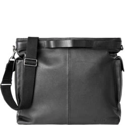Marc O'Polo Shopper, Leder, Schwarz