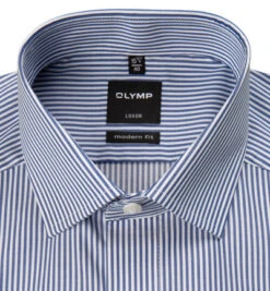 OLYMP Hemd, Modern Fit, Twill, Marineblau Gestreift -Maenner Mode Haus  352267 norm2
