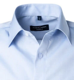 Kurzarmhemd, Modern Fit, Baumwolle, Himmelblau -Maenner Mode Haus  353484 norm2