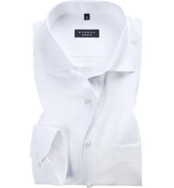 Eterna Hemd, Comfort Fit, Twill Blickdicht, Extra Kurzer Arm, Weiß