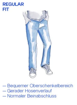 Lee Jeans Brooklyn, Regular, Baumwolle T400®, Indigo -Maenner Mode Haus  355418 norm4
