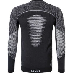 UYN Longsleeve, Mikrofaser-Kaschmir, Schwarz-silber -Maenner Mode Haus  358271 norm3