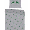 Bettwäsche, 135x200 Cm, Baumwolle, Grau-grün Gemustert -Maenner Mode Haus  359683 norm
